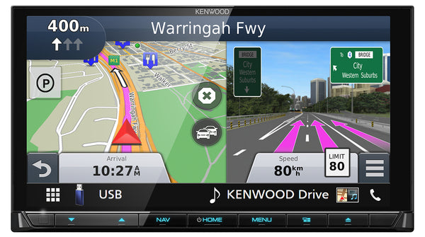 Kenwood DNX9190DABS 6.8" w/ Apple CarPlay/Android Auto/Built-In Garmin Navigation AV Receiver