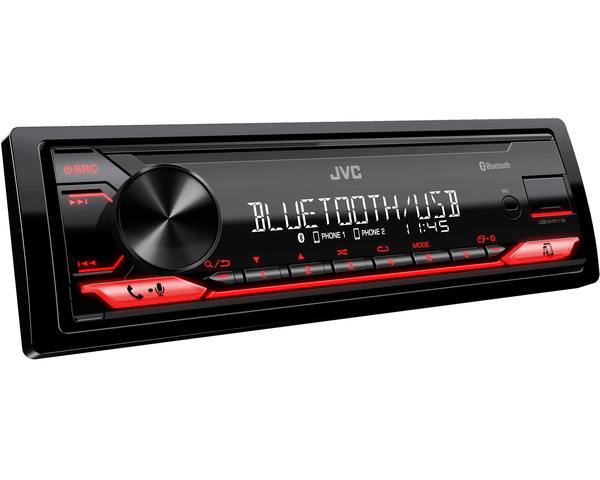 JVC KD-X182BT Single DIN Digital Media Receiver with Bluetooth and USB