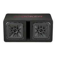 Kicker 45DL7R122 Dual 12″ Ported Enclosure 1200 Watts RMS