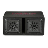 Kicker 45DL7R122 Dual 12″ Ported Enclosure 1200 Watts RMS