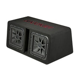 Kicker 45DL7R122 Dual 12″ Ported Enclosure 1200 Watts RMS