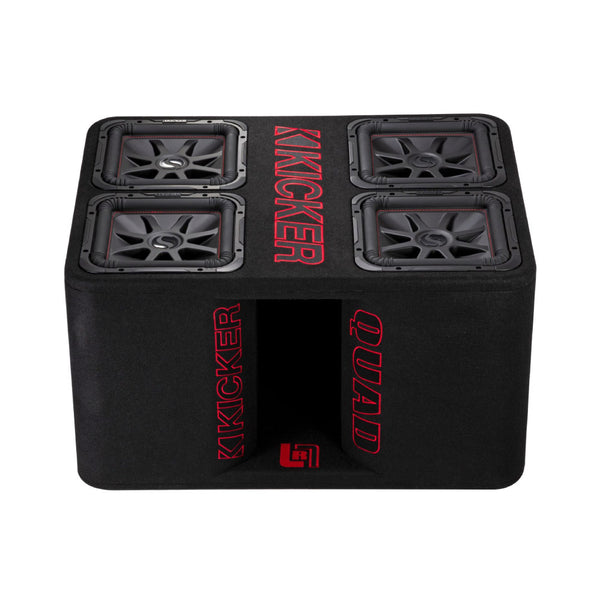 Kicker 47QL7R122 4x 12″ Ported Enclosure 2400 Watts RMS