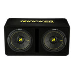 Kicker 44DCWC122  Dual 12″ Ported Enclosure Subwoofer 600 Watts RMS 2 Ohm