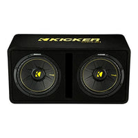 Kicker 44DCWC122  Dual 12″ Ported Enclosure Subwoofer 600 Watts RMS 2 Ohm