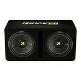 Kicker 44DCWC122  Dual 12″ Ported Enclosure Subwoofer 600 Watts RMS 2 Ohm