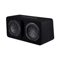 Kicker 48DCWR122 Dual 12″ CompR 2 Ohm Enclosure Subwoofers