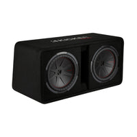 Kicker 48DCWR122 Dual 12″ CompR 2 Ohm Enclosure Subwoofers
