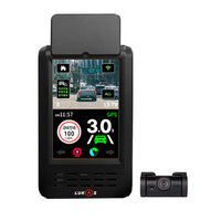 LUKAS H9004K-2CH 4K Dashcam with 3.5" Dual Image Touchscreen