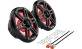 Rockford Fosgate M2-8HB M2 8” 1200W Color Optix Marine 2-Way Horn Speakers - Black