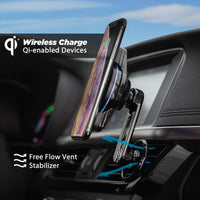 Scosche MCQVP-XTET MagicMount Charge3 Qi Wireless Charging Magnetic Vent Mount